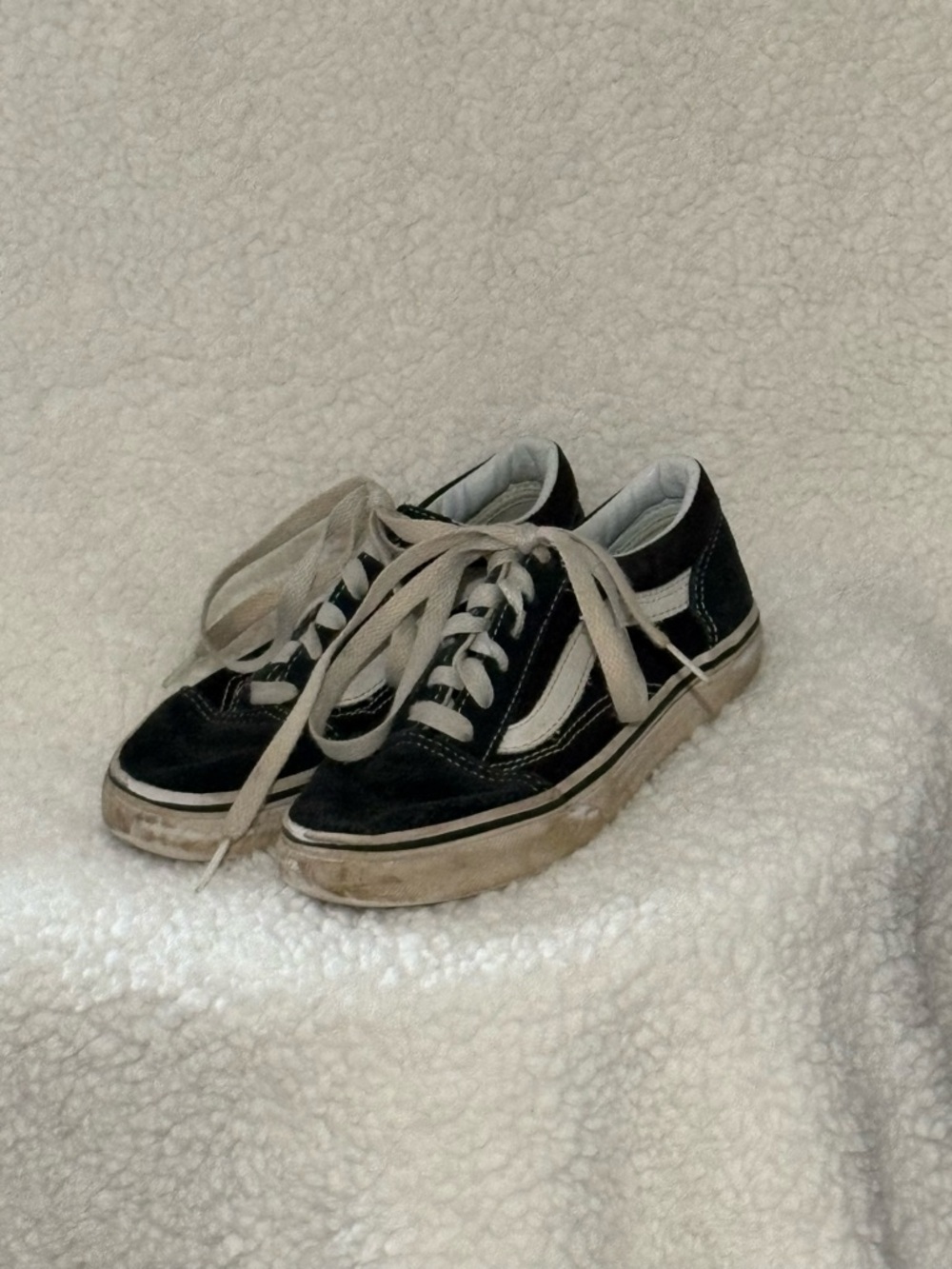Vans Kids Black and White Old Skool Sneakers
